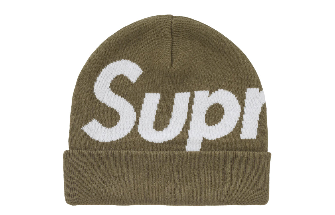 Supreme Big Logo Beanie Olive