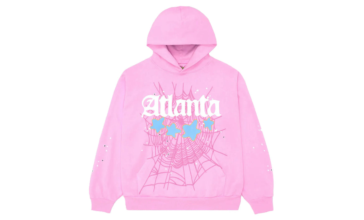 Sp5der Atlanta Hoodie Pink