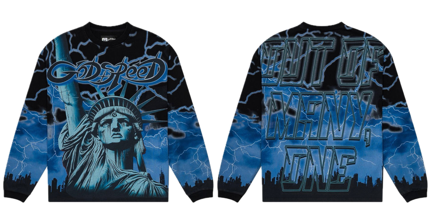 Godspeed Voltage Longsleeve Tee Blue