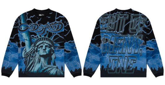 Godspeed Voltage Longsleeve Tee Blue