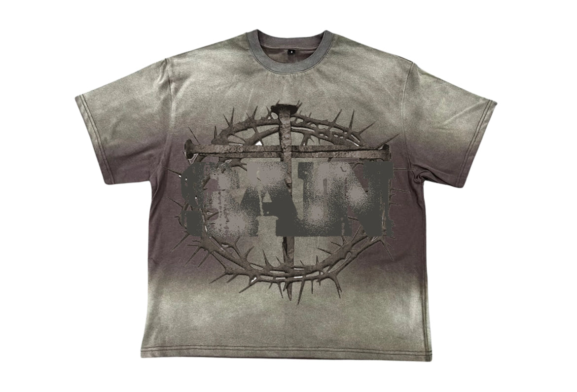 Saint Vanity Washed Tee Grey