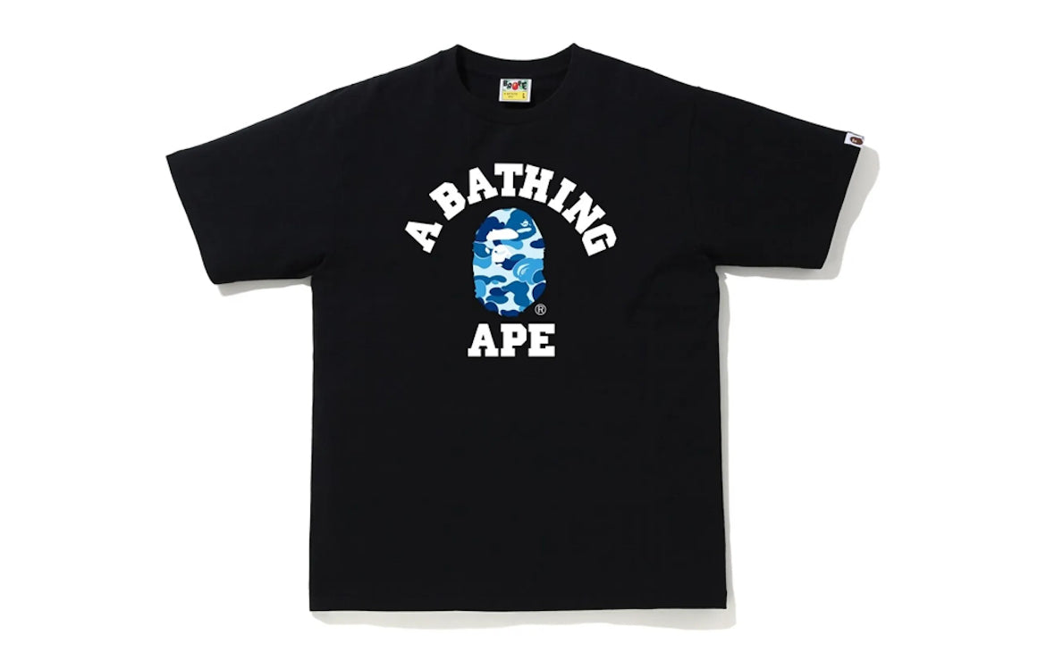 Bape ABC Camo College Tee Black / Blue