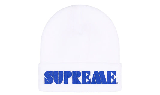 Supreme Sports Stencil Beanie White