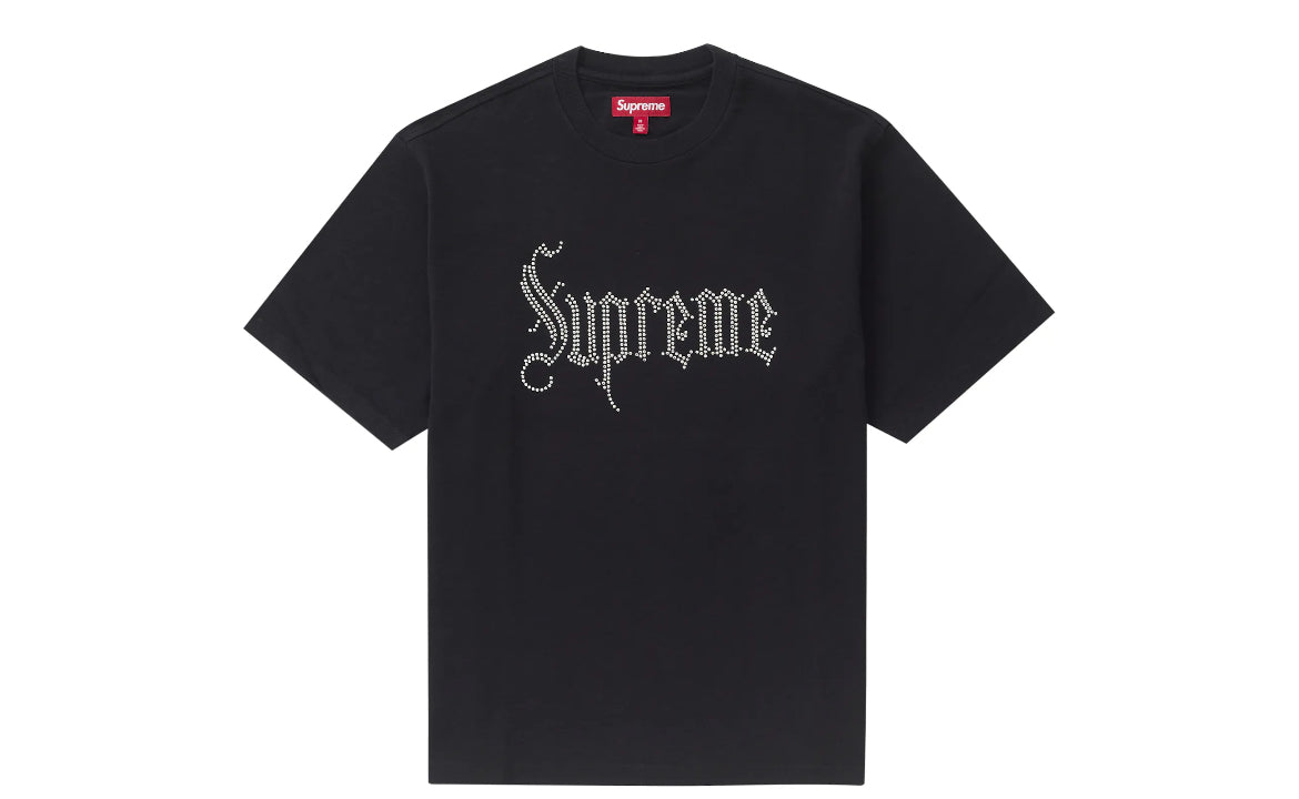 Supreme Rhinestone Tee Black