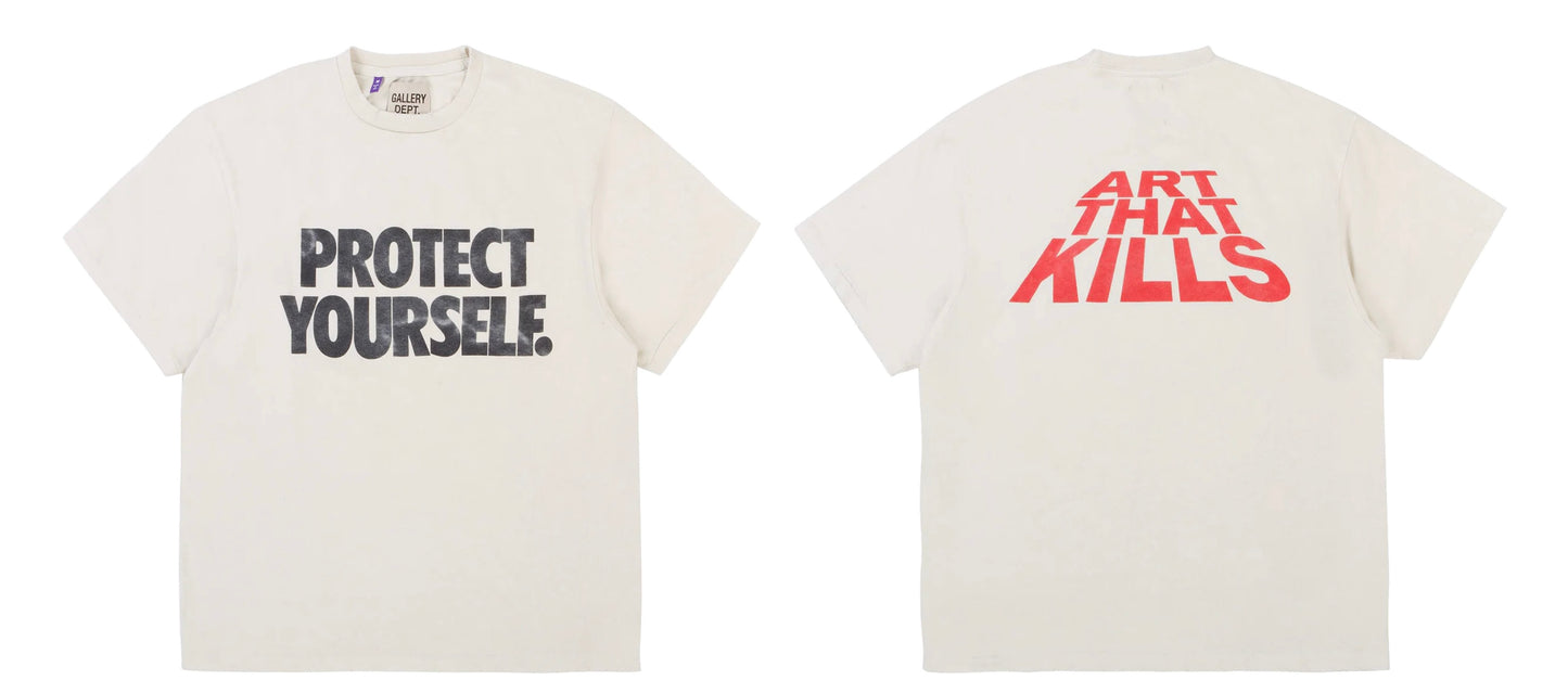 Gallery Dept. Protect Yourself Tee Vintage White