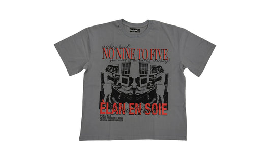 Elan En Soie No Nine To Five Tee Grey