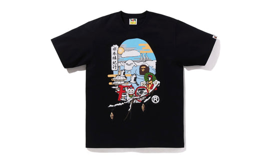 Bape Japan Culture Ape Head Tee Black