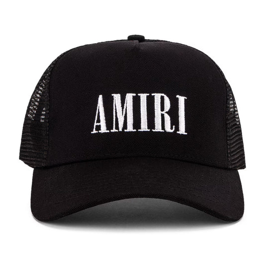 Amiri Core Logo Trucker Hat Black