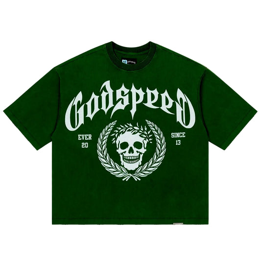 Godspeed Victor Crest T-shirt Green