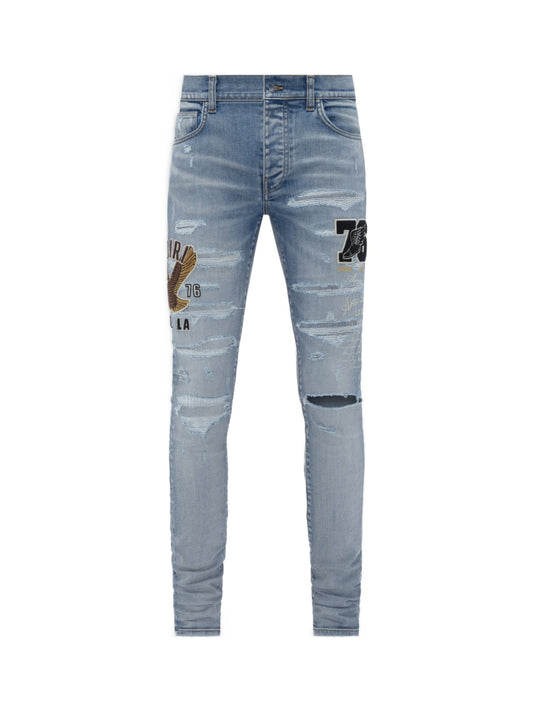 Amiri Varsity Eagle Antique Indigo Jeans
