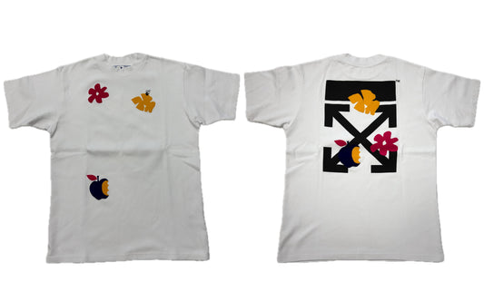 Off-White Floral Tee White