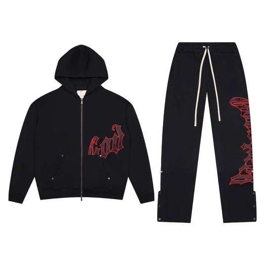 Godspeed OG Logo Sweatsuit V2 (Blk/Red) BOOM