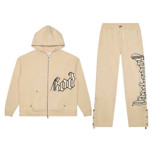 Godspeed OG Logo Sweatsuit V2 Crème / Bone Set