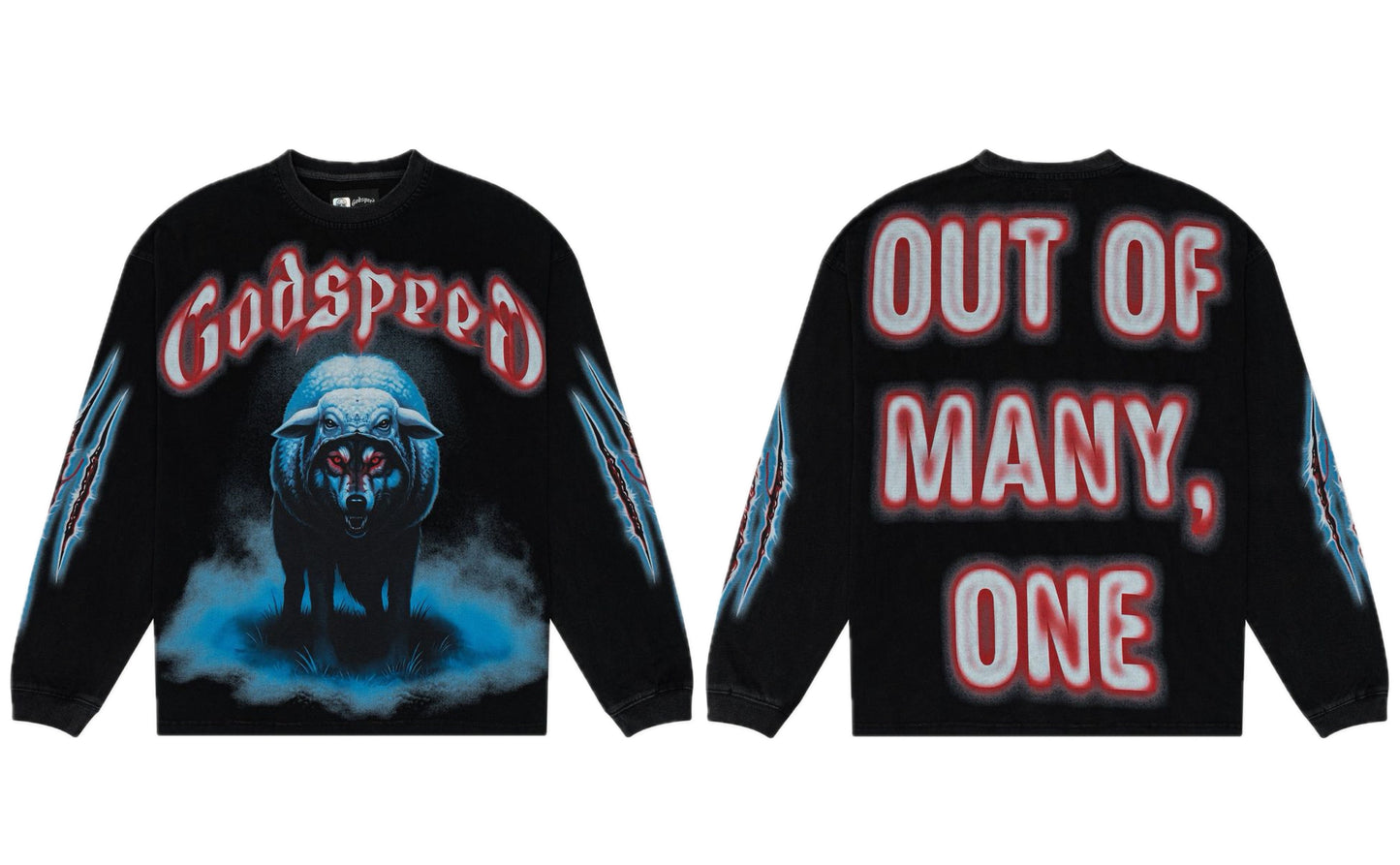 Godspeed Wolf In Sheep Clothing L/S Tee Black