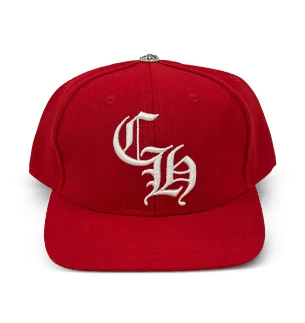 Chrome Hearts CH Logo Hat Red / White