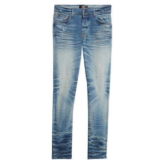 Amiri Stack Jean Honeycomb Indigo