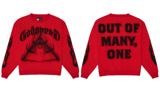 Godspeed Eye of Providence Sweatshirt Red