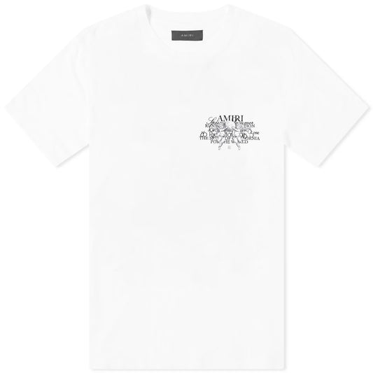 Amiri Cherub Text Tee White