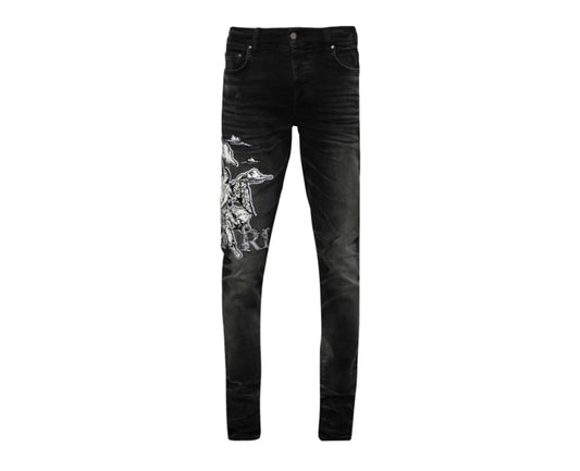 Amiri Angel Jeans Faded Black