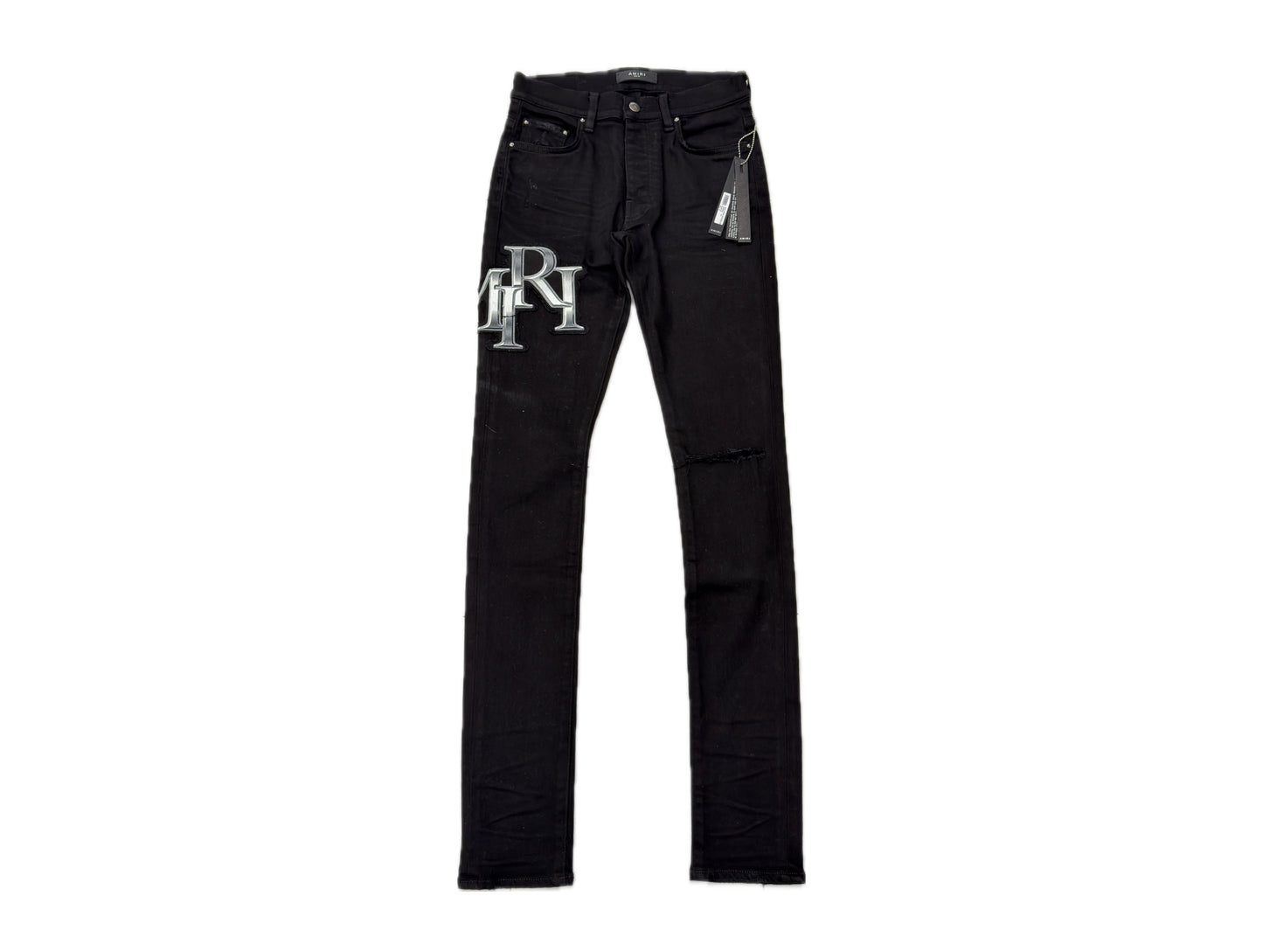 Amiri Chrome Staggered Jeans Black OD