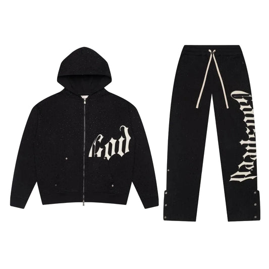 Godspeed OG Logo VVS Sweatsuit V2 Black / White BOOM