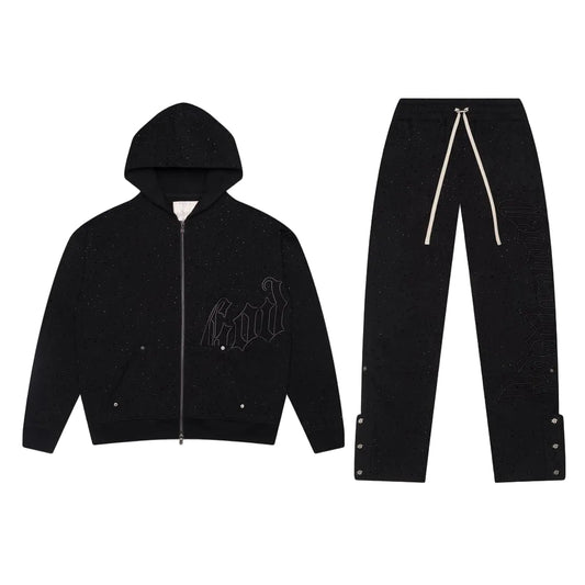Godspeed OG Logo VVS Sweatsuit V2 Black / Black BOOM
