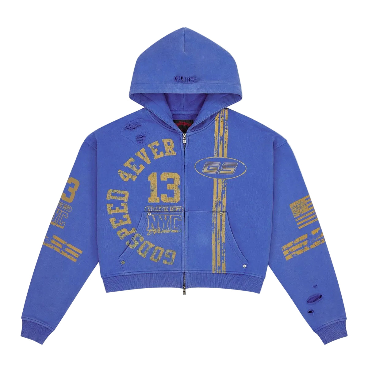 Godspeed Roadster Zip Hoodie Blue / Yellow