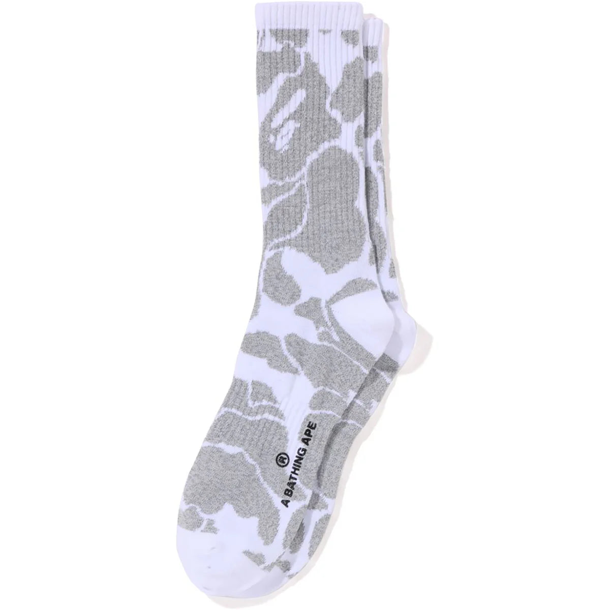 Bape Reflective Camo Socks White