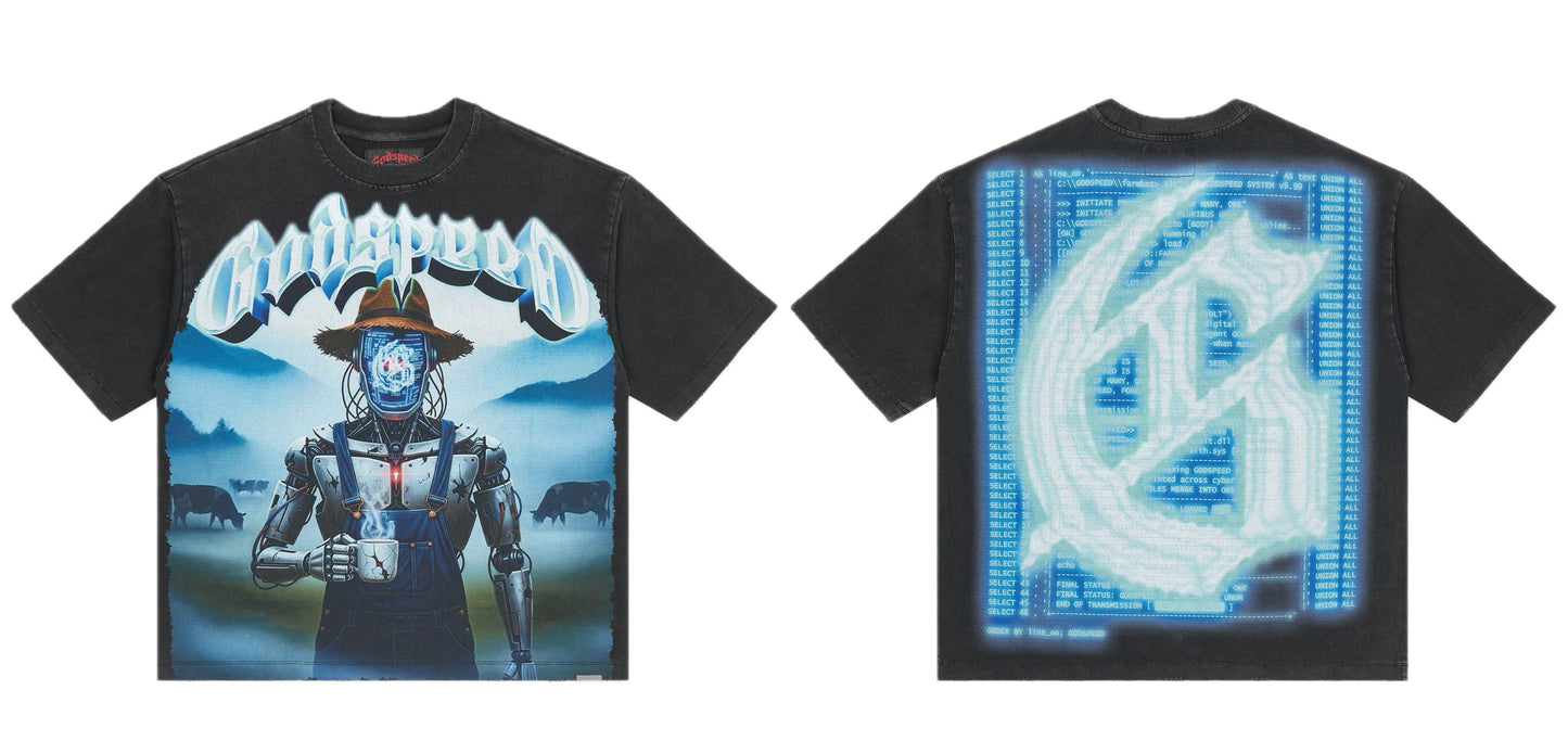 Godspeed Aura Farm Tee Black Wash