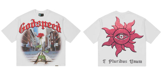 Godspeed Concrete Rose T-Shirt White