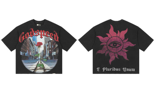 Godspeed Concrete Rose Tee Black
