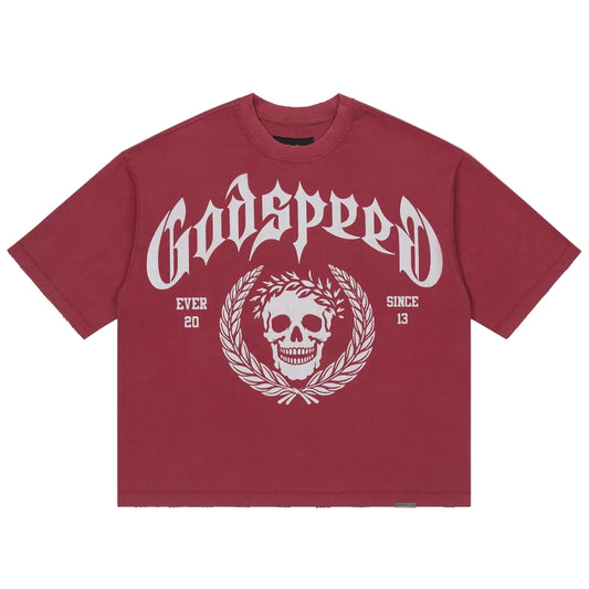 Godspeed Victor Crest T-shirt Red