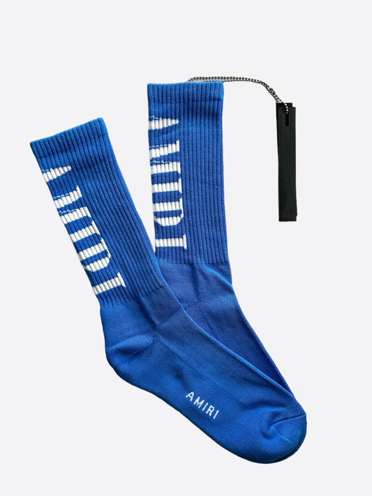 Amiri Core Logo Socks Carolina Blue