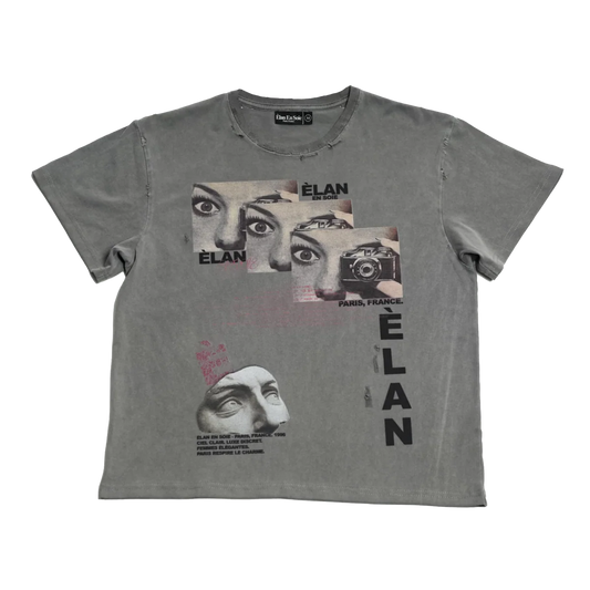 Elan En Soie The Muse Tee Grey