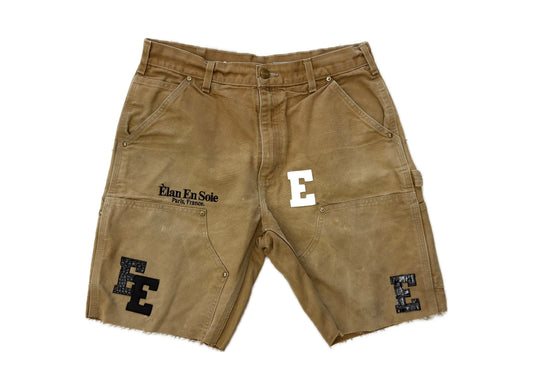 Elan En Soie 1:1 Jean Shorts Khaki