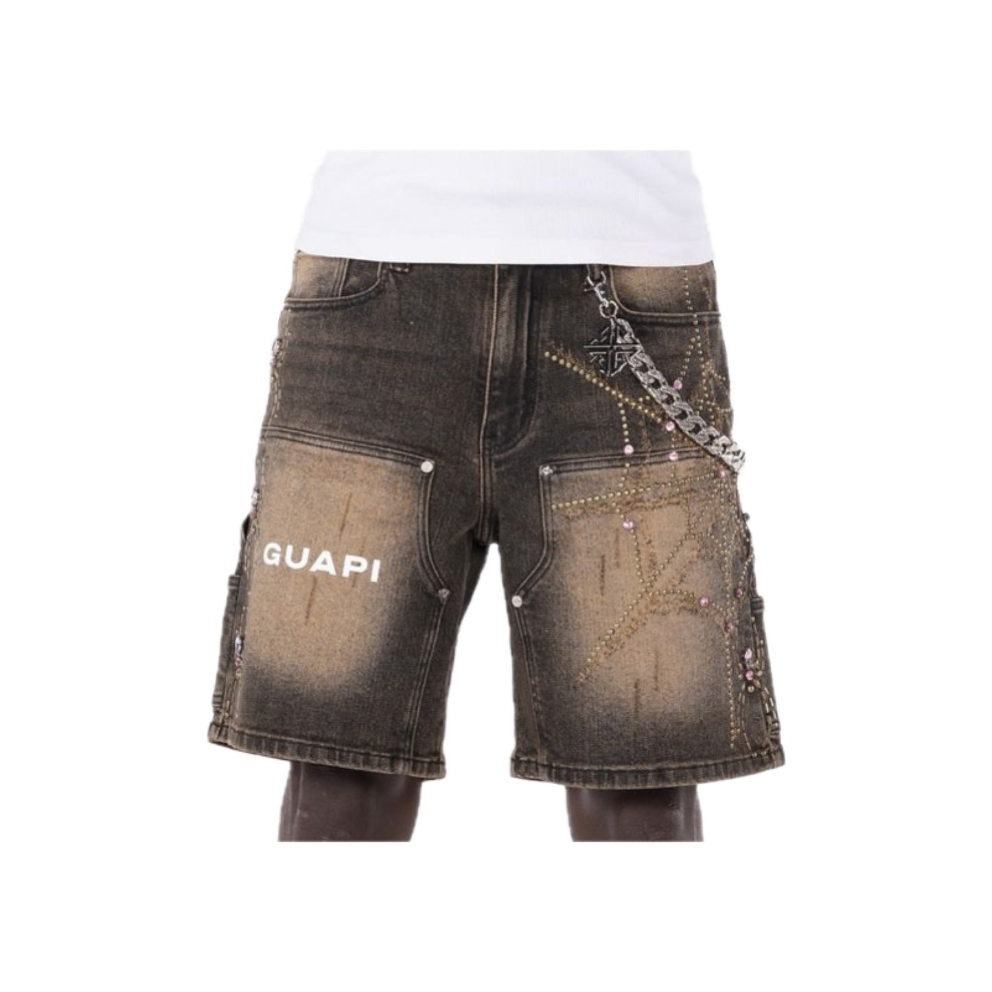 Guapi Vintage Brown Spider Shorts