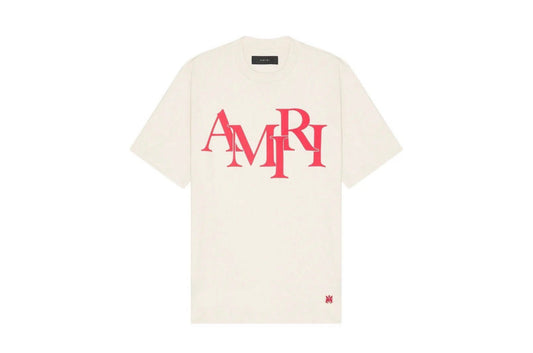 Amiri Staggered Tee Cream / Red