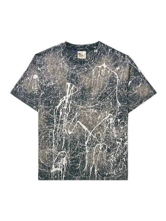 Gallery Dept Bleached Black & White Abstract Paint Splatter Tee