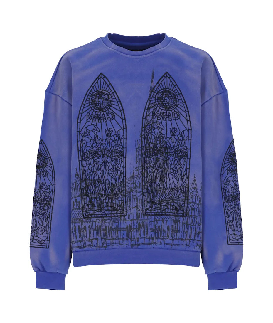 Who Decides War Cathedral Sweatshirt Indigo