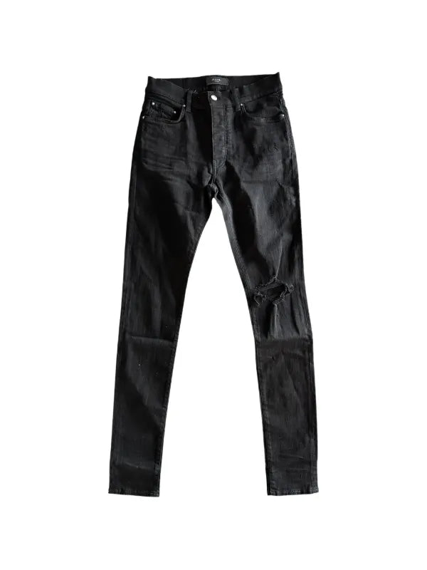 Amiri Broken Distressed Jeans Black