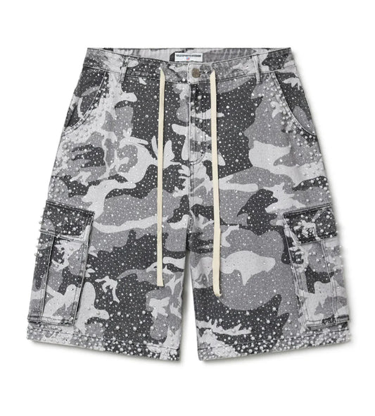 Vale Winter Soulja Camo Jean Shorts