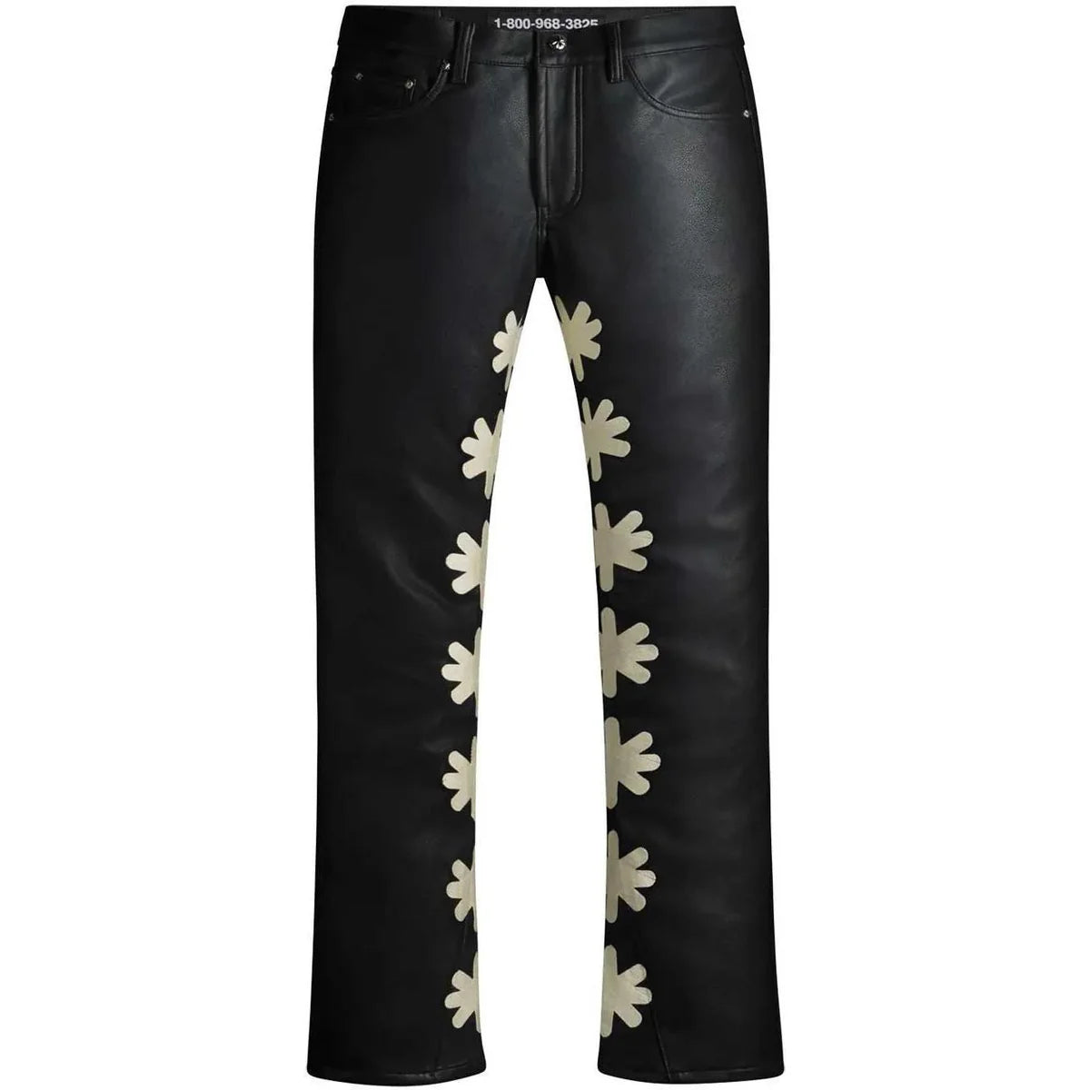 Lost Shdws Leather Pants Black / Bone