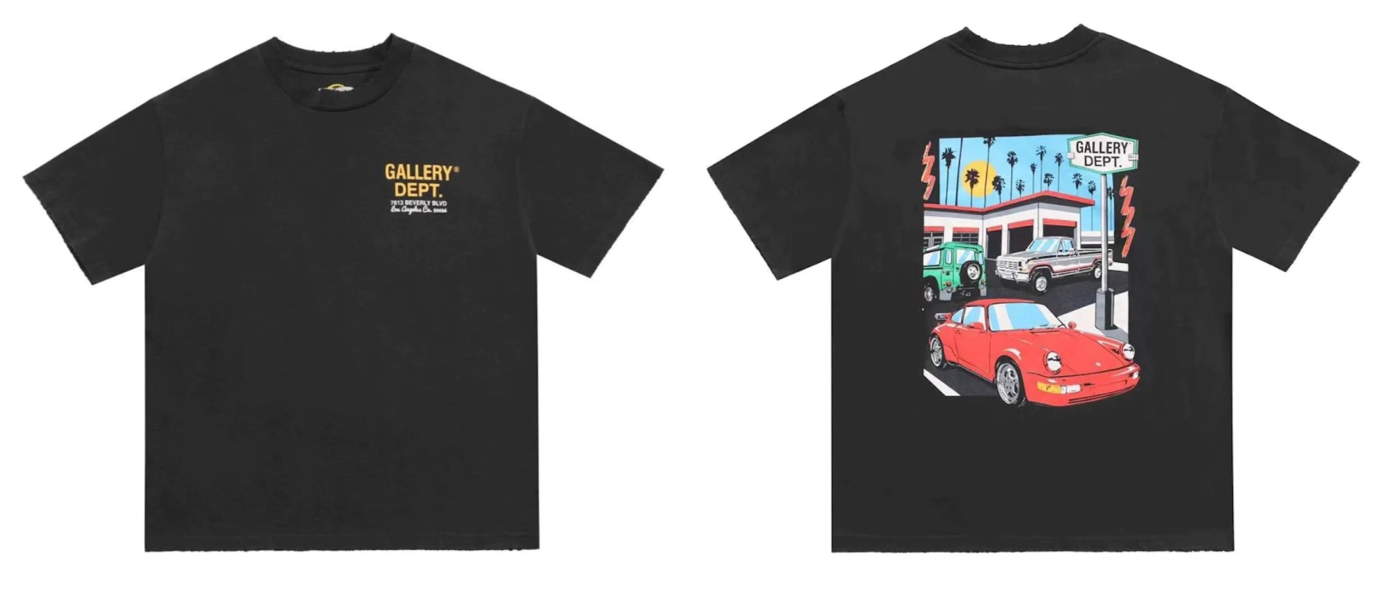 Gallery Dept. Drive Thru Boxy Fit T-shirt Black