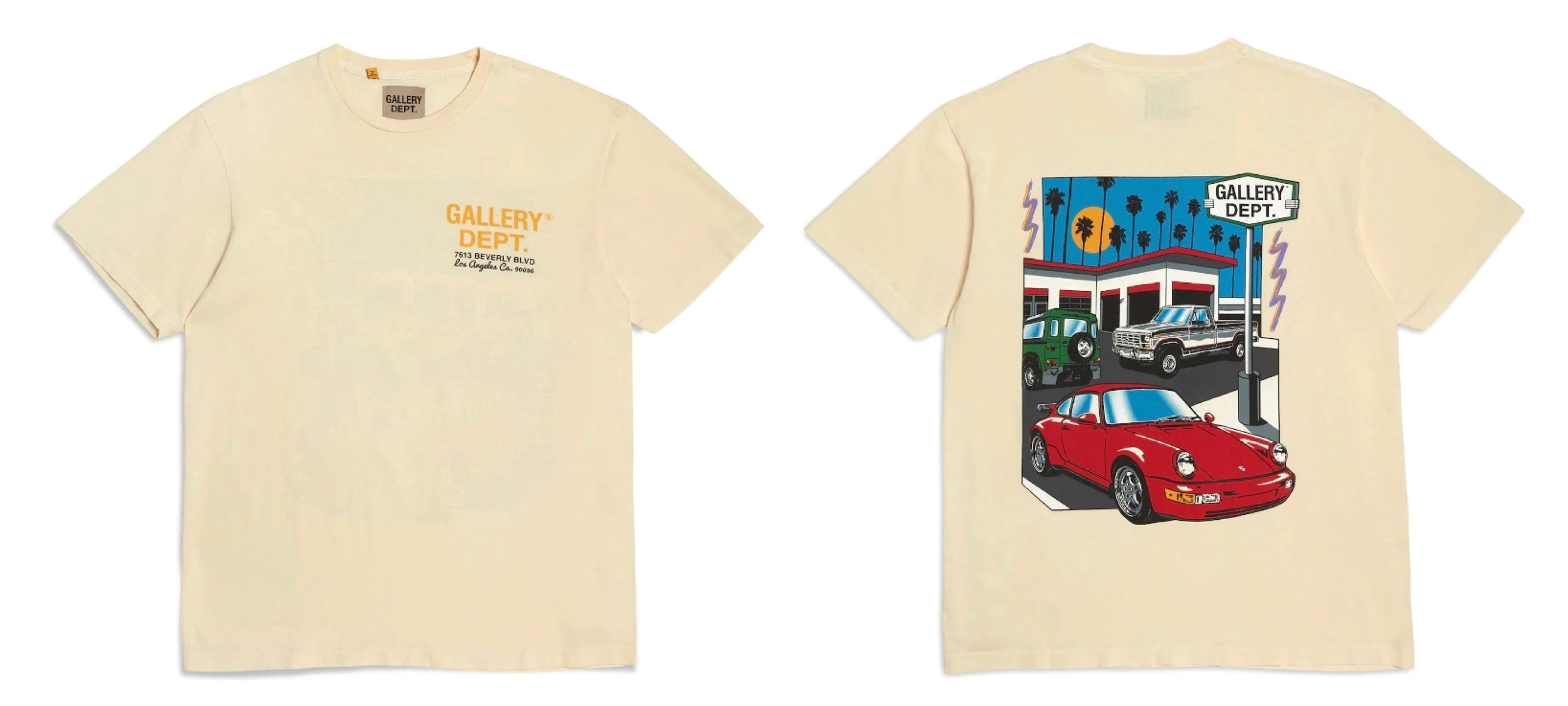 Gallery Dept. Drive Thru Boxy Fit Tee Cream – Duval.Kickz