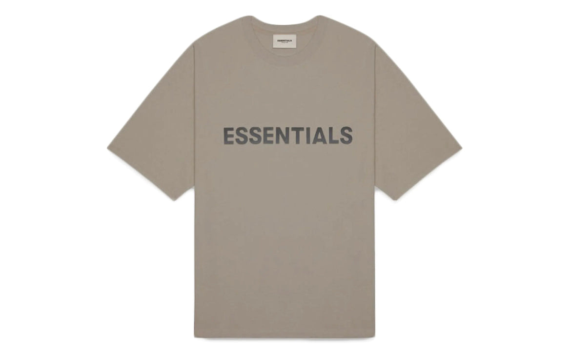 Fear of God Essentials Boxy T-Shirt Applique Logo Taupe