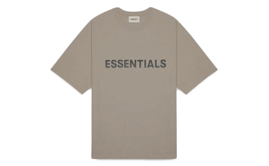 Fear of God Essentials Boxy T-Shirt Applique Logo Taupe