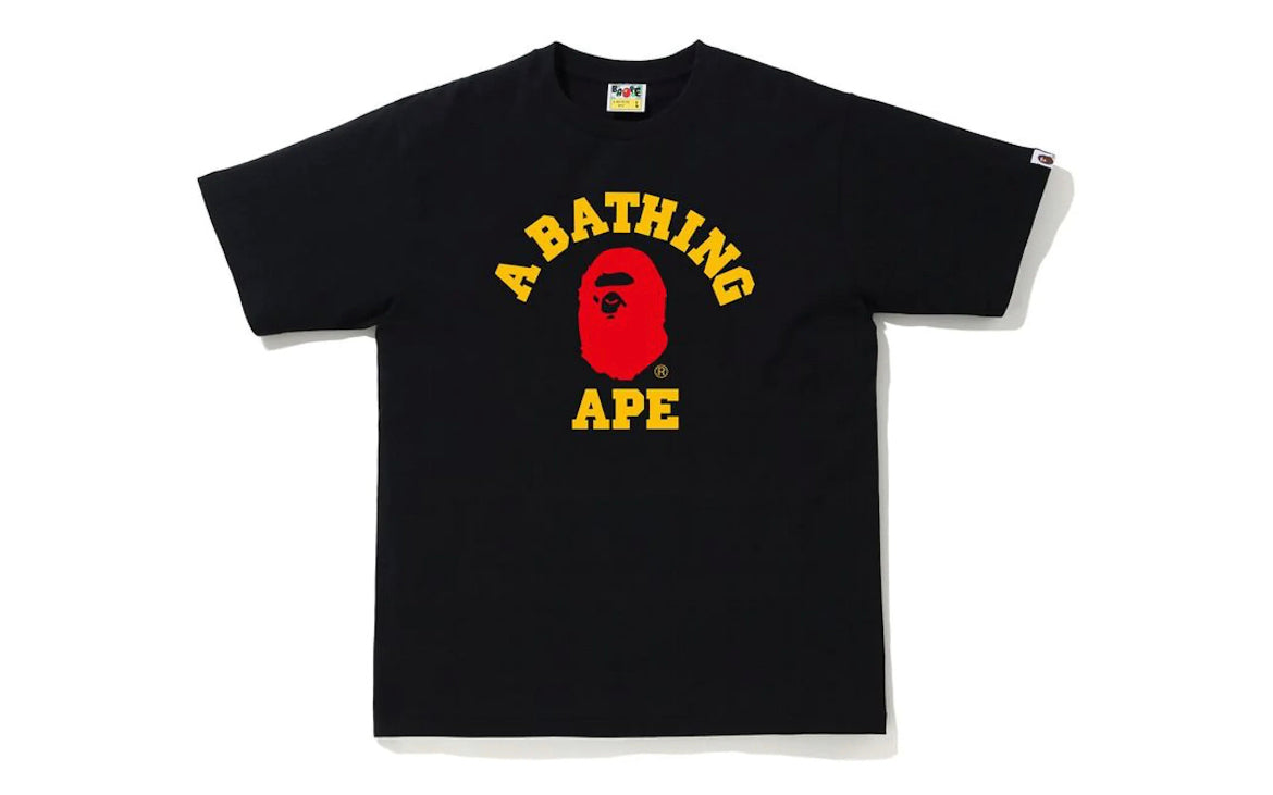 BAPE Colors College T-shirt Black/Red