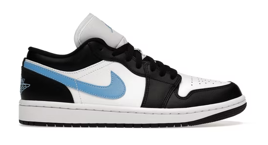 Jordan 1 Low Black University Blue White (W)