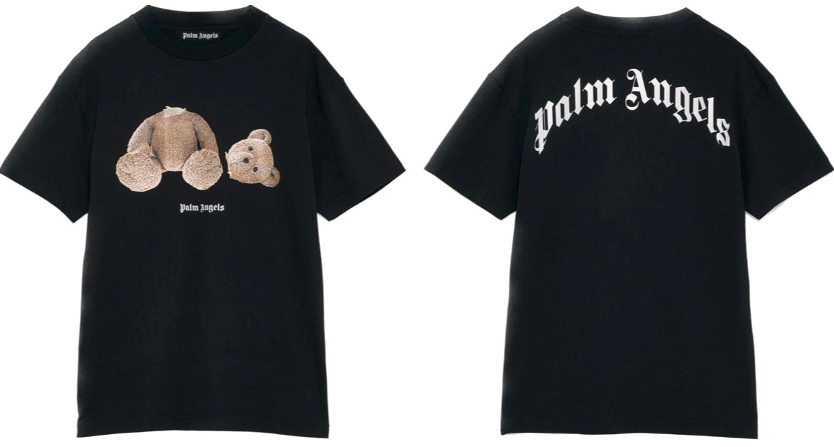 Palm Angels Bear Print T-shirt Black