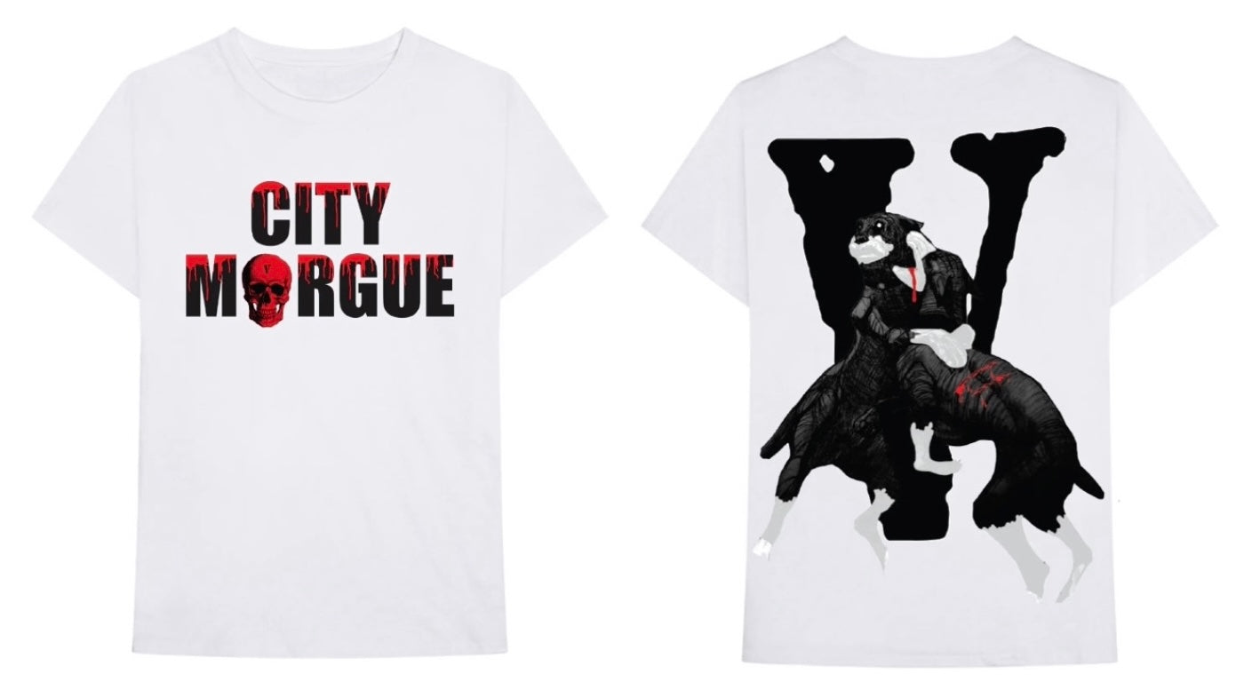 Vlone City Morgue x Dogs Tee White